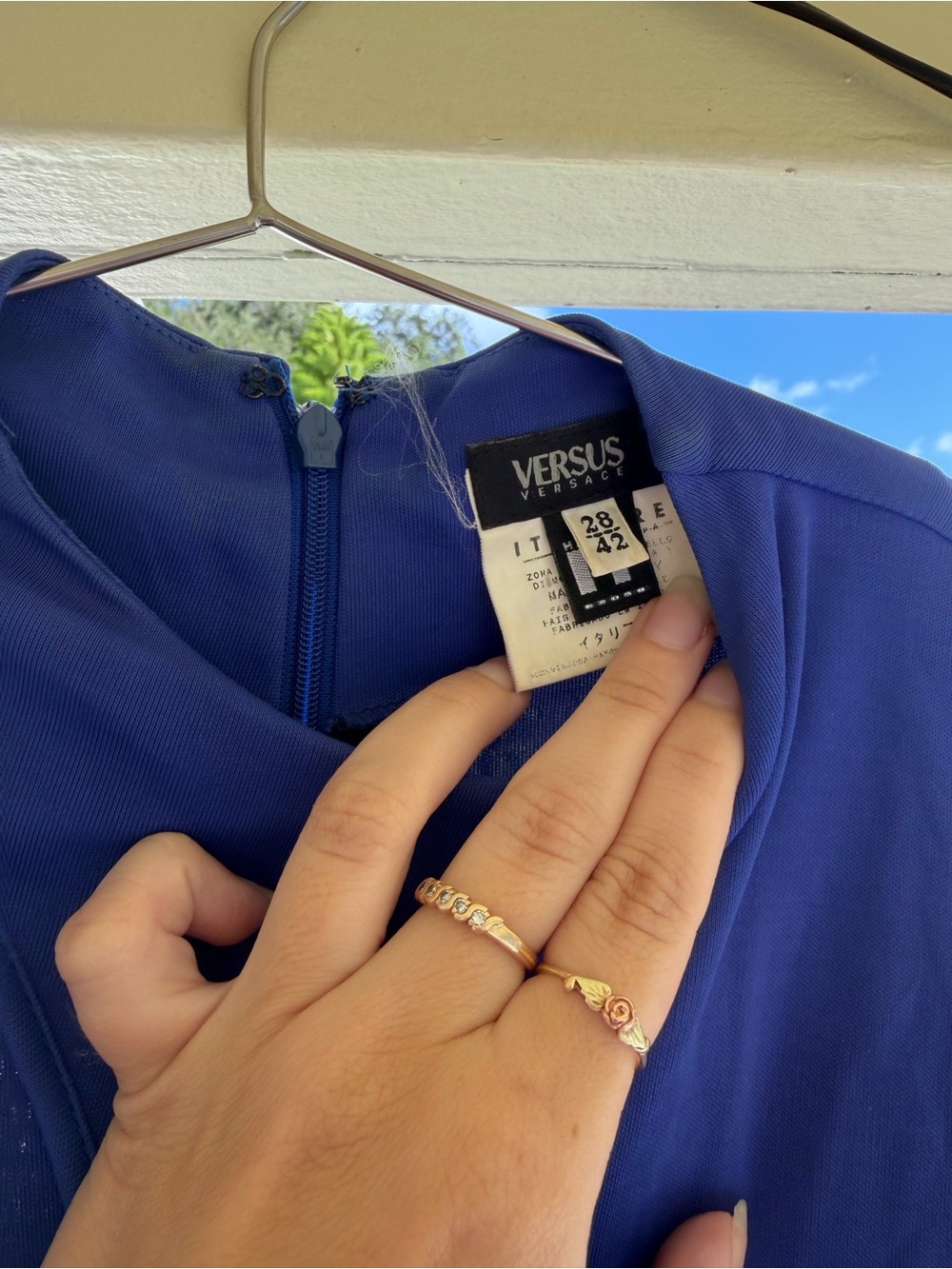 Versace Blue Maxi Dress